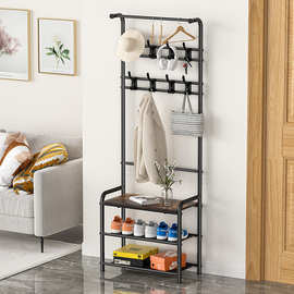 进门落地衣架墙角多功能衣物鞋子包包挂衣架客厅卧室衣帽架收纳