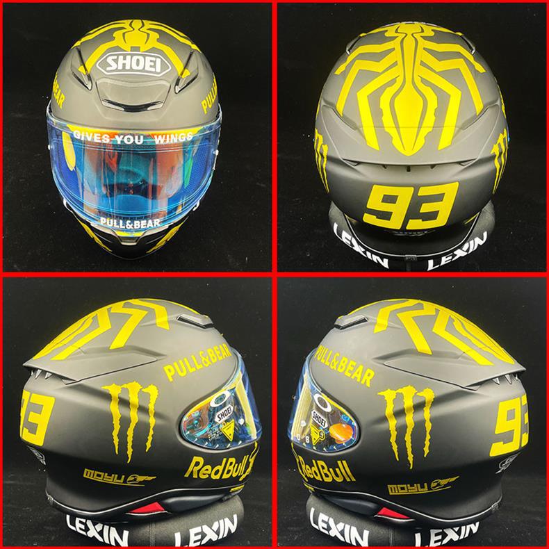 SHOEI Z7 Z8 GT2 Helmet Stickers Decals Waterproof Plain Helmet Red Bull Ant