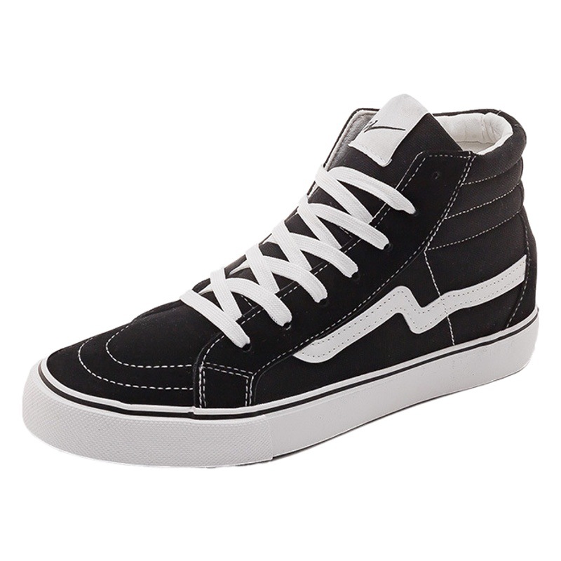 Tres zapatos de lona de caña alta para estudiantes masculinos y femeninos, versión coreana de zapatos casuales de todo fósforo, zapatos individuales, zapatillas de deporte de primavera, WDSW-90023
