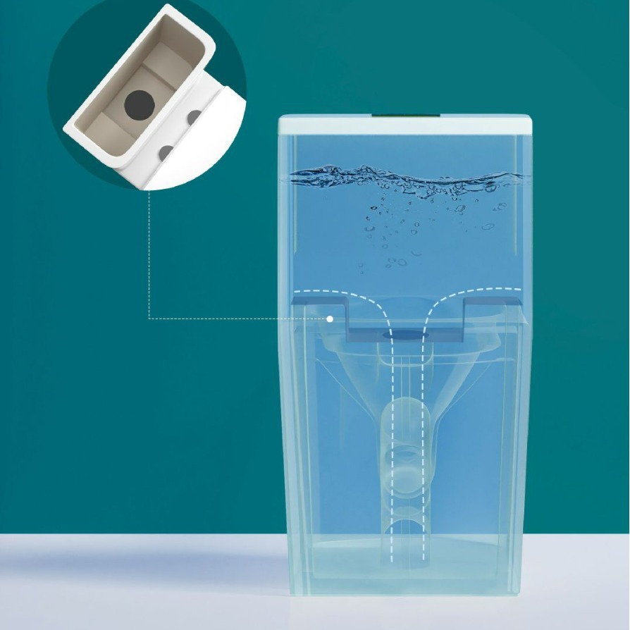 Fabricantes de inodoro mayorista de artículos sanitarios de Guangdong nuevos conjuntos de ingeniería de sifon de tipo personalidad de superpirrón para el hogar