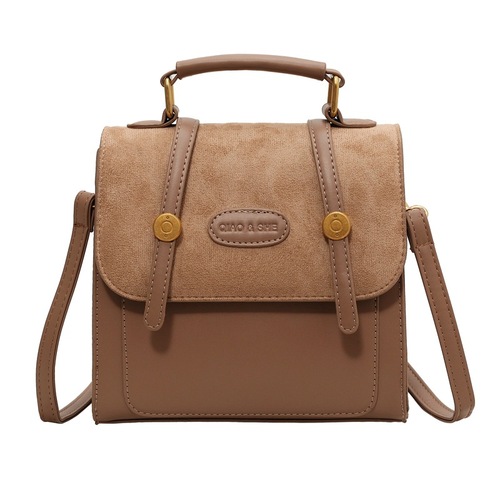 Japanese retro all-match small bag women's new contrast color fashion backpack niche design commuter crossbody bag