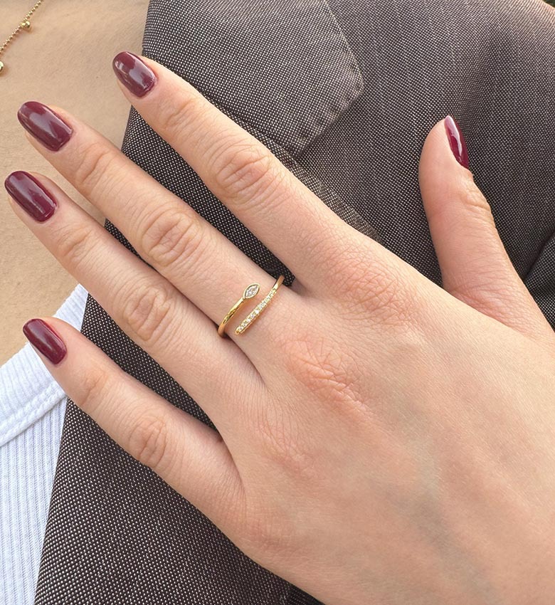 Unisex Gender Plating Design 925 Sterling Silver Zircon Geometric Rings 925 Sterling Silver Rings