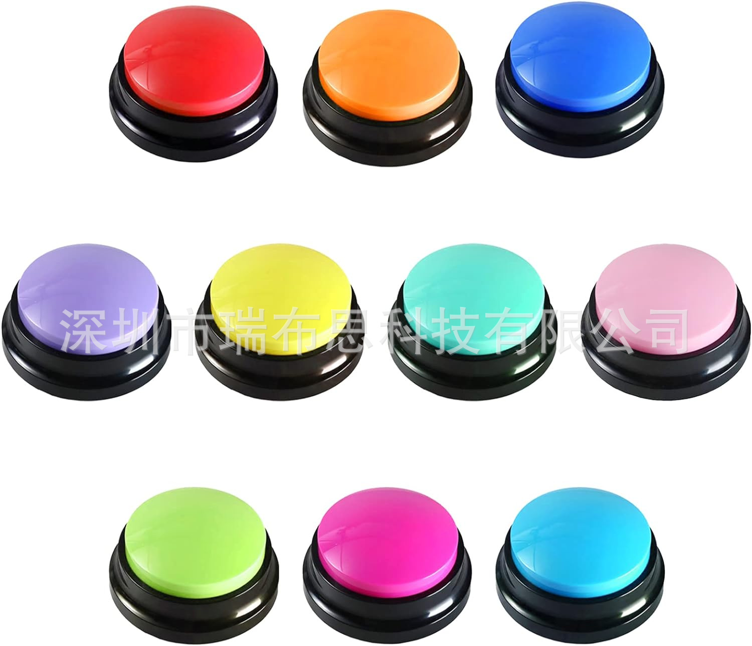 Entrenamiento del perro gato entrenamiento perro mascota entrenamiento perro comunicación botón estera de goma con pegatinas