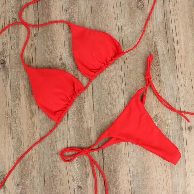 セクシーなヨーロッパとアメリカのスプリット水着、セクシーな夏のパッド入り女性用スプリットスリムストラップの伝統的な女性用下着|undefined