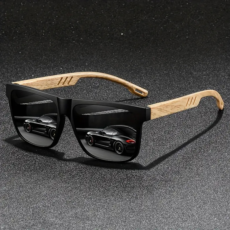 2025 Retro Anti-Uv Bamboo Sunglasses Men's Trendy Sunglasses Fashion Sunglasses Wholesale