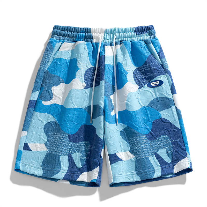 NASA American Basketball Shorts Men's Summer Loose Sports Shorts Trendy Brand High Street Casual Fashion All-Match Pants