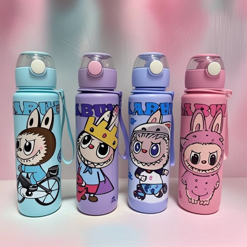 クロスボーダー 800 ミリリットル透明つや消しプラスチックカップ高品質バウンス落下防止ストローウォーターカップ男性と女性のためのポータブルポータブルカップ|undefined