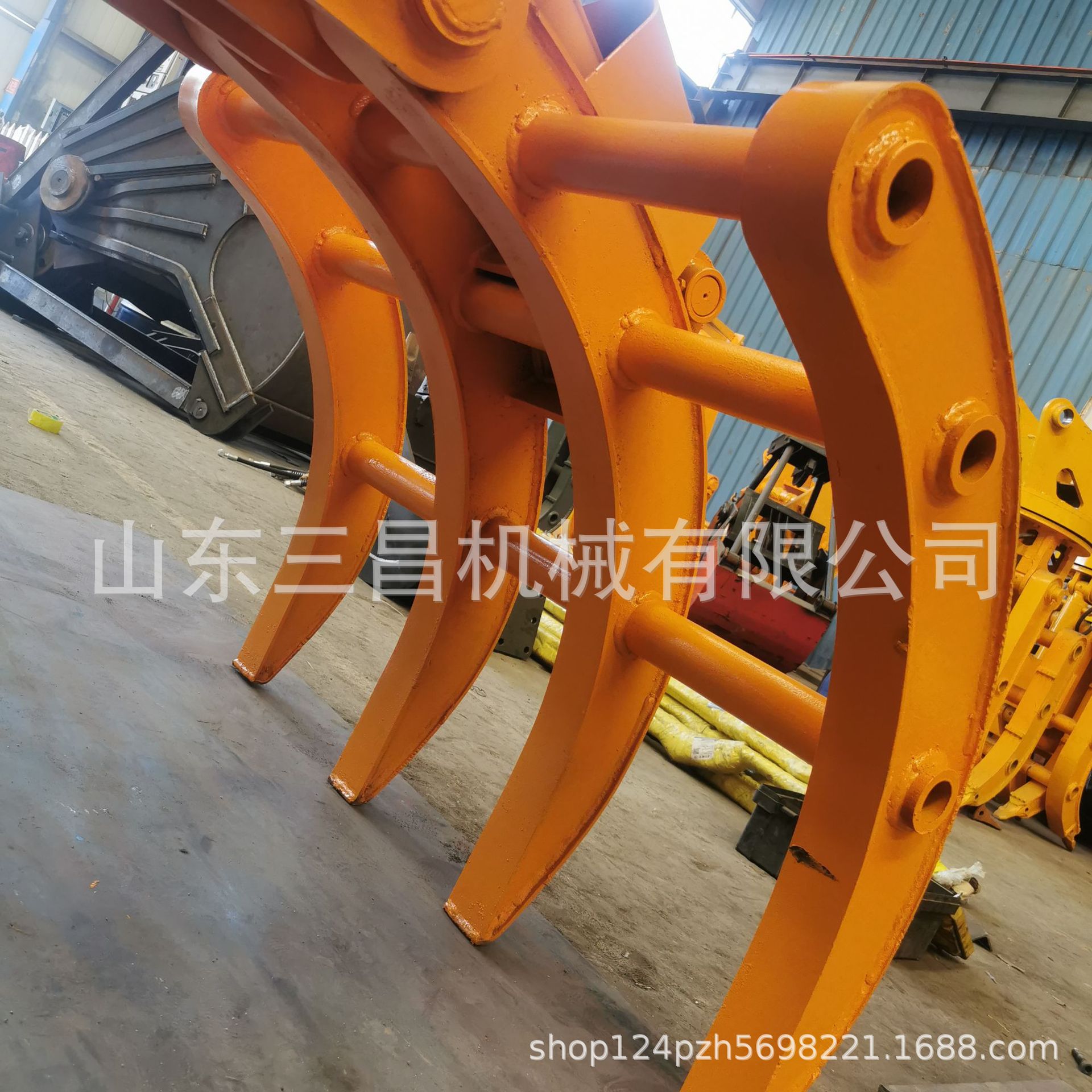 三昌机械旋转挖掘机抓树枝抓夹 轮挖抱抓抓木机便宜