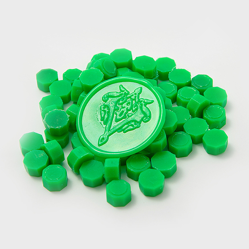 Cera de pintura al fuego, juego completo de sellos de pintura al fuego, octogonal, transparente, colorido, bolsa de colores mezclados, cera, venta al por mayor barata