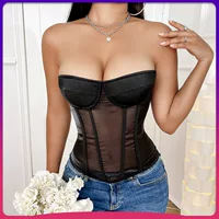 AliExpress источник европейских и американских горячих девушек сексуальная верхняя одежда для коррекции фигуры топ-труба рыбья кость Толстая чашка Женский корсет