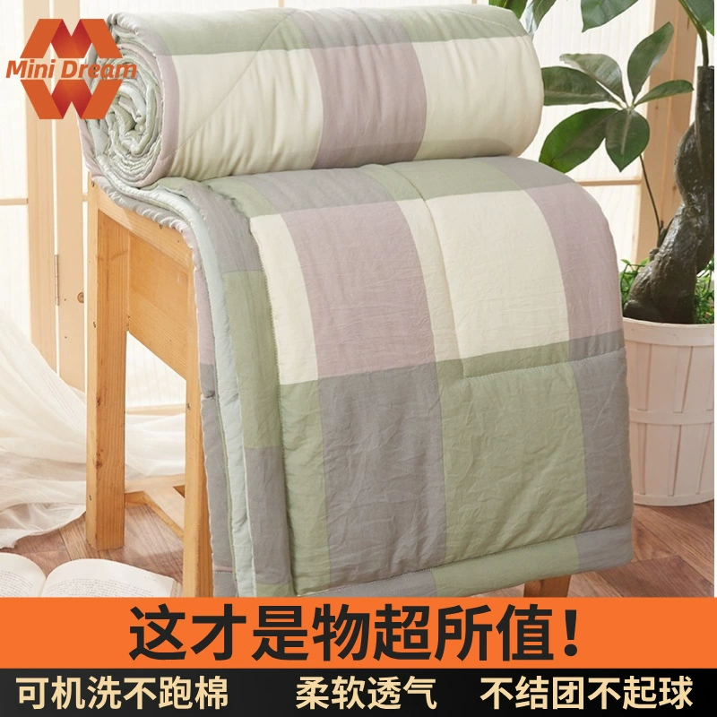 Простое летнее одеяло из мытого хлопка, летнее одеяло с кондиционером, летнее одеяло, японское одеяло без принта, подарочное тонкое одеяло оптом