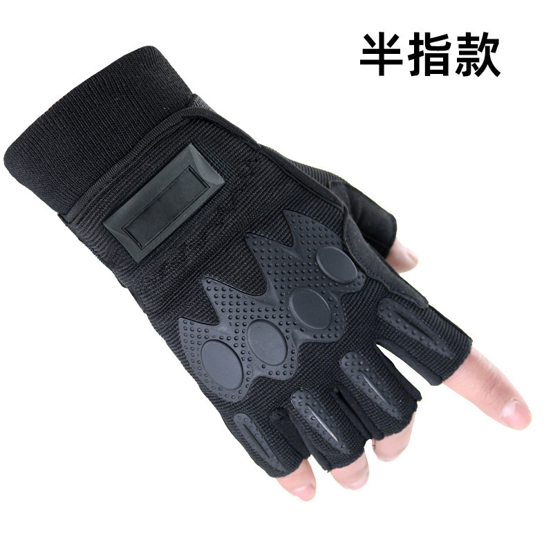 内A全指手套黑色骑行战术半指手套户外训练野战耐磨防护手套触屏|undefined
