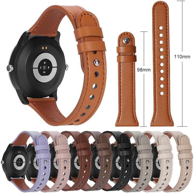 xDfind general doble anillo simple clavo cintura correa de cuero 22mm / 20mm multicolor