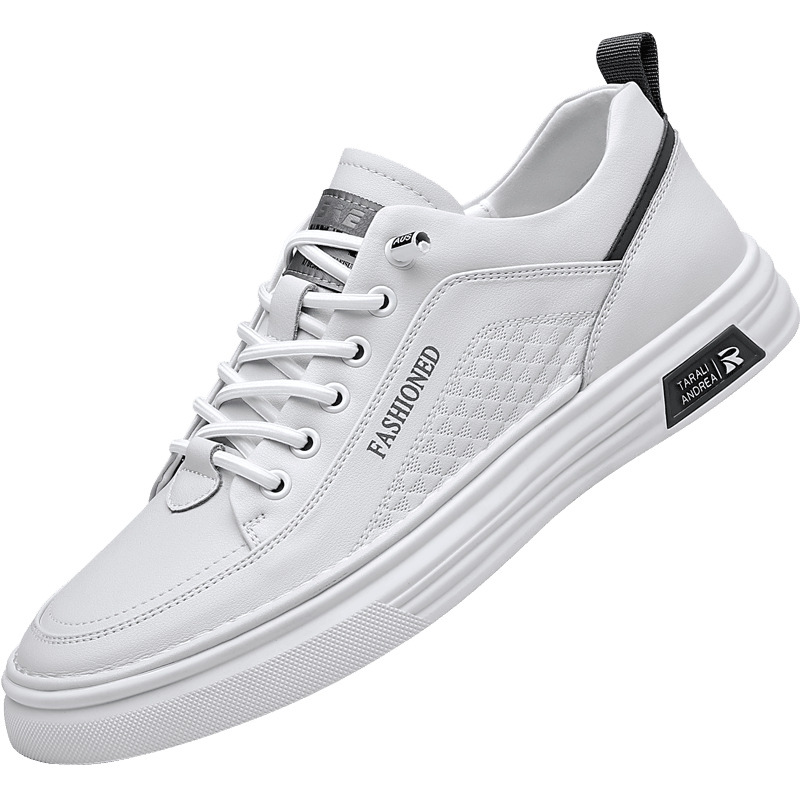 Zapatos blancos de verano para hombres, zapatos casuales transpirables, zapatos de skate para hombres, zapatos deportivos de moda, zapatos de hombre al por mayor.