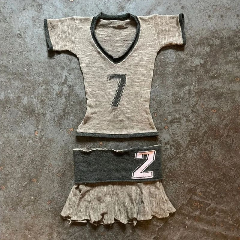 Fashionable summer sexy short mini-skirt with letters