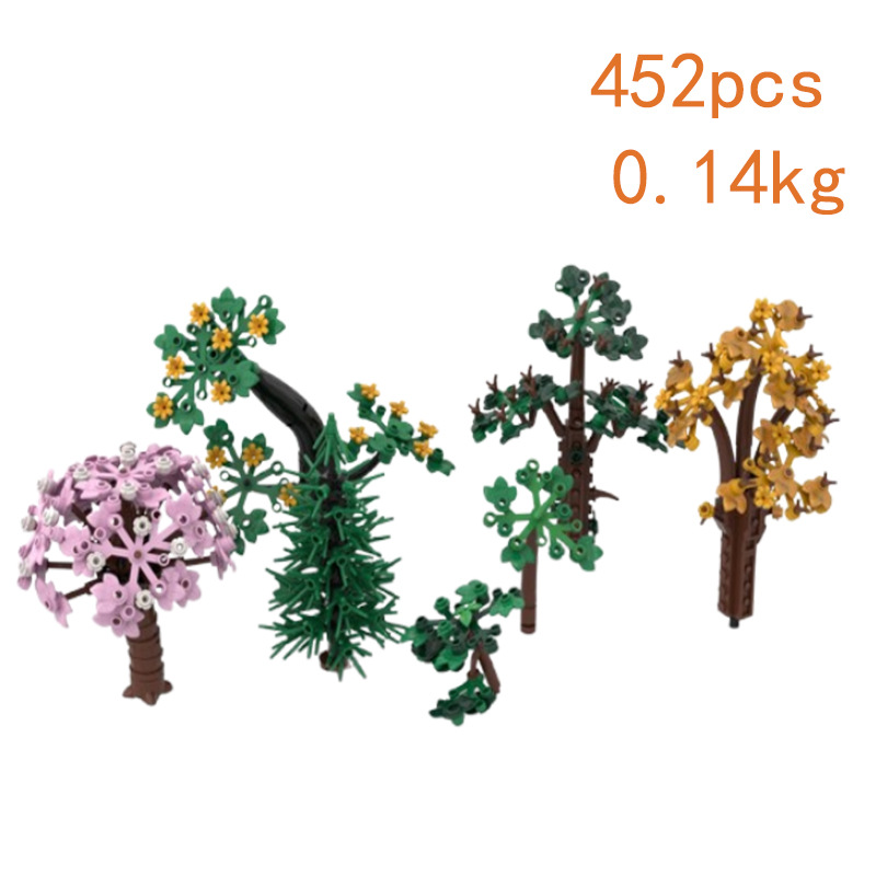 Building Block Tree Toy Model Small Particle Construction Set_voghion.com