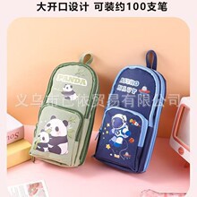 Backpack, capacious pencil case, school cartoon high quality stationery for boys for students, new collection 2