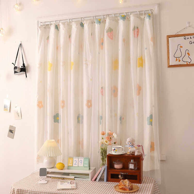 Blackout Curtains, No-Drill Installation, Bedroom Bay Window Shade Cloth with Rod, Complete Set for Small Windows, Rental Room Door Curtain, Simple Design Blackout Curtains, No-Drill Installation, Bedroom Bay Window Shade Cloth with Rod, Complete Set for Small Windows, Rental Room Door Curtain, Simple Design