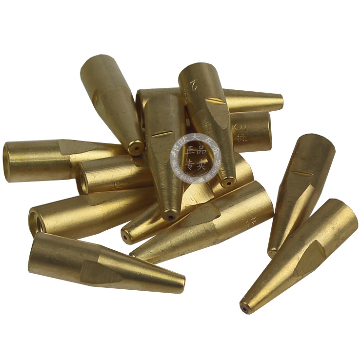 H01-6型焊咀黄焊嘴尖嘴焊炬焊嘴焊接射吸式焊枪乙炔焊咀焊枪头