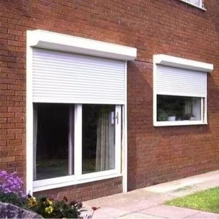 Fengmei System Electric Manual Aluminum Alloy Rolling Shutter Door, Simple and Elegant, Fast Rolling Door, Anti-Theft Garage Door