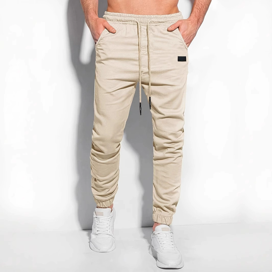 Мужские карго-штаны европейского размера, новые, 2025 года, для внешней торговли, популярные на Amazon, молодежные, повседневные, зауженные, джоггеры