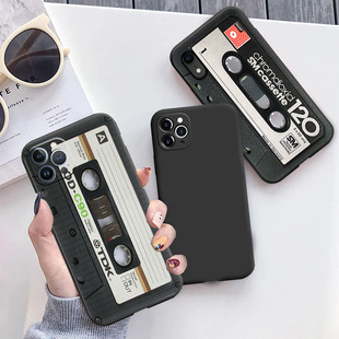 For apple iphone mini classic cassette tape soft camera case