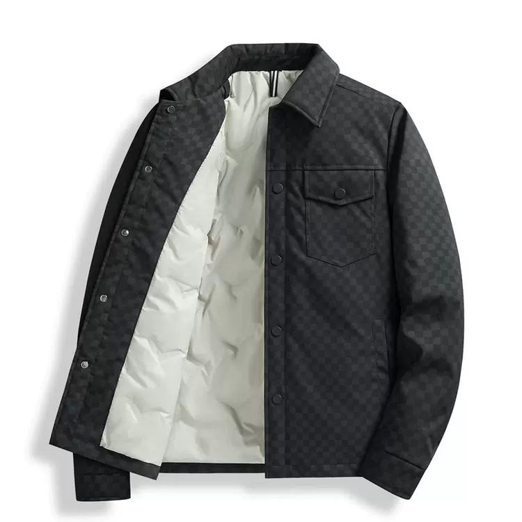 新款冬季羽绒服男士休闲短款上衣商务休闲男士外套爸爸装乐乐