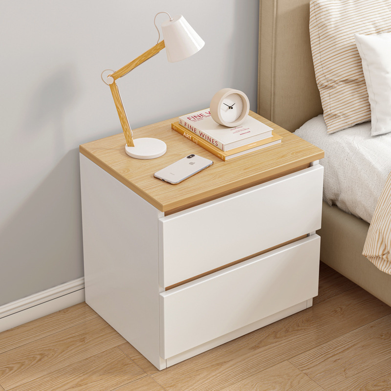 Economical nightstand minimalist modern small storage furniture simple Ins style for rental rooms bedroom bedside cabinet