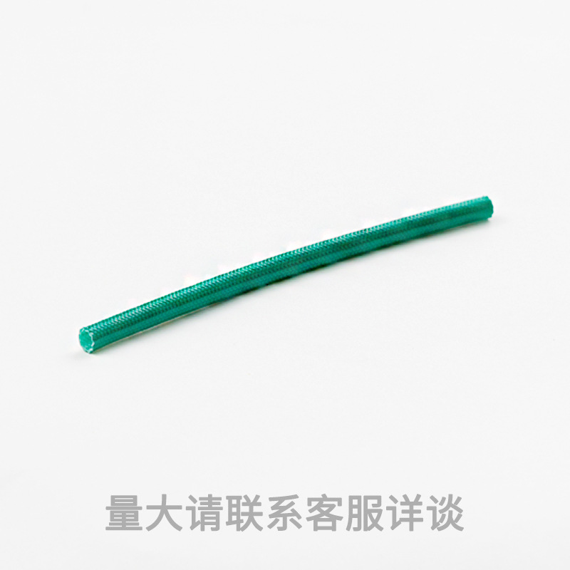 东莞厂家 绿色玻璃纤维套管管内胶外纤玻纤管 硅树脂自熄纤维套管