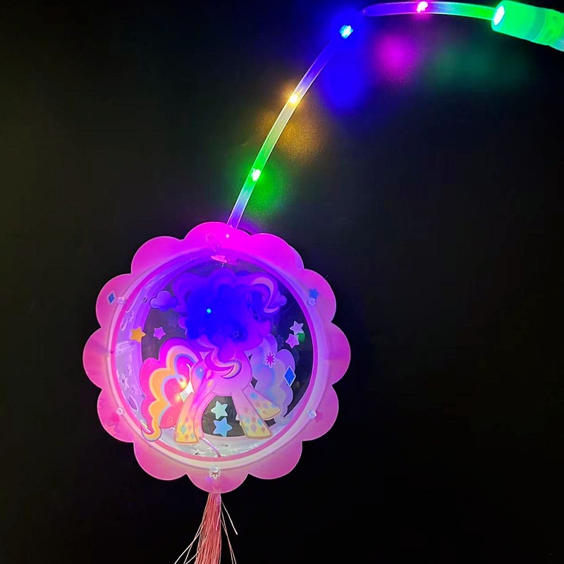 中秋节灯笼儿童diy花灯夜市摆摊盲盒礼玩具手提发光动画卡通灯笼|undefined