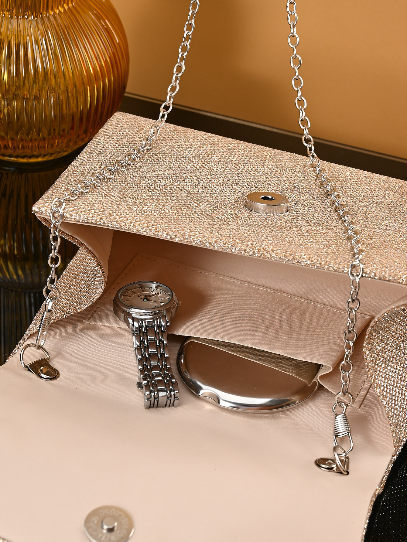 Beaded Square Evening Handbag For Ladies - Elegant Party Accessory_voghion.com