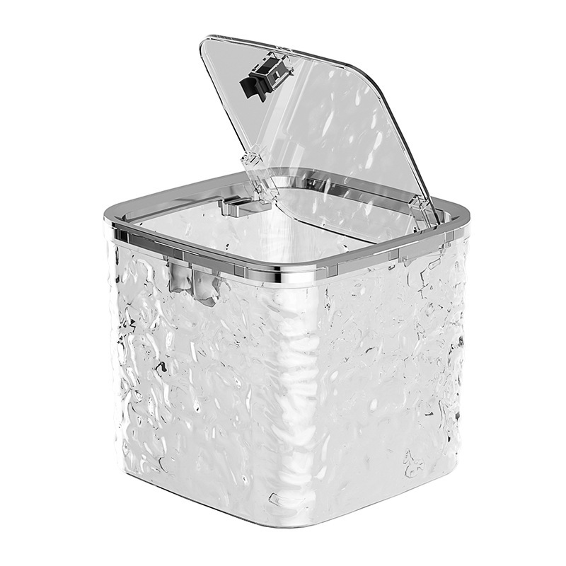 Bote de basura de escritorio Mesa de sala de estar con ondas de agua para el hogar