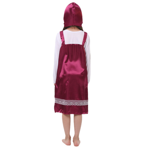 Cartoon Anime Character Masa Cross-border Halloween Little Red Riding Hood Dance Party Carnival Children's Stage Performance Costume