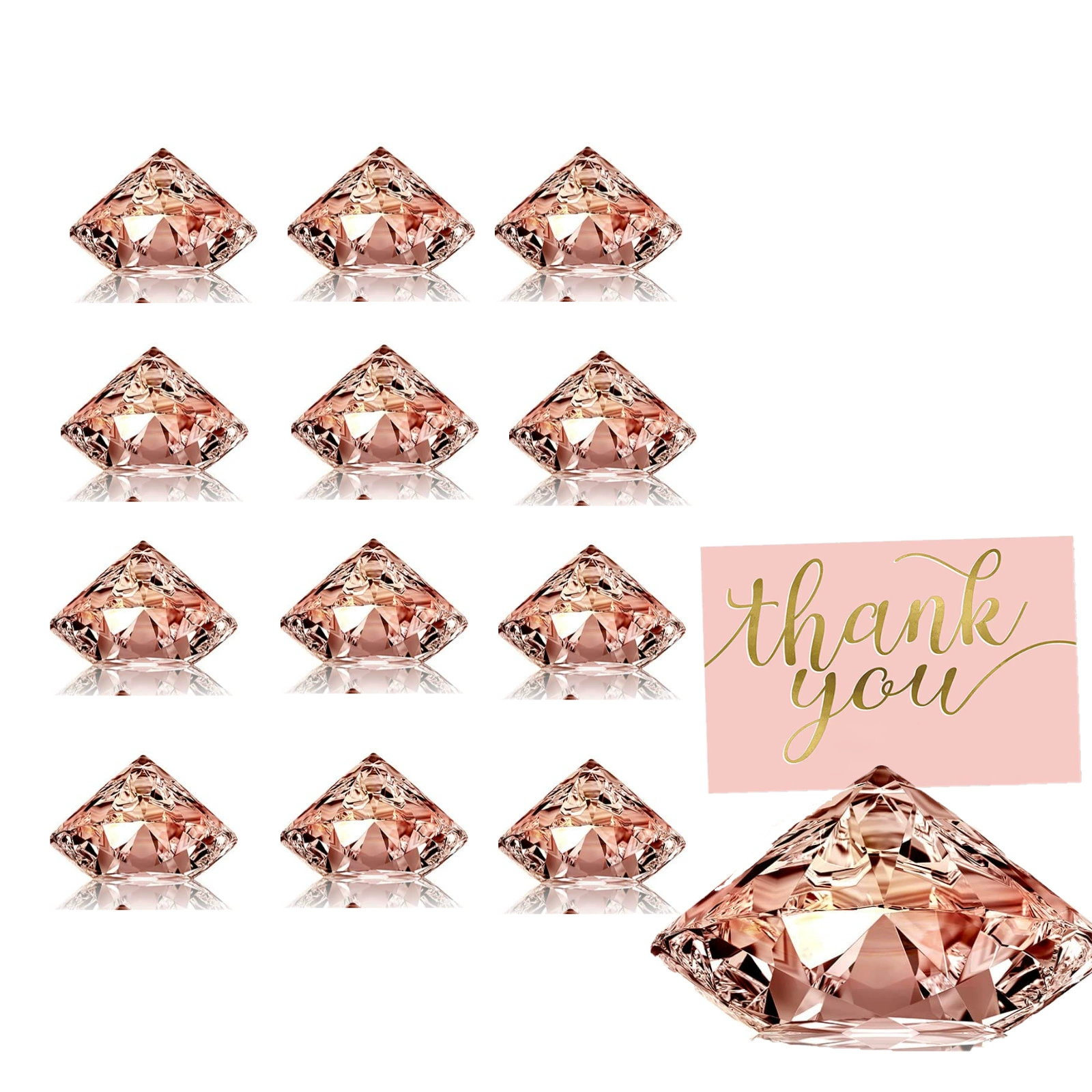 Имитация кристалла Алмазная форма свадебные украшения коврик Клип партии свадебный стол украшение положение держатель карты