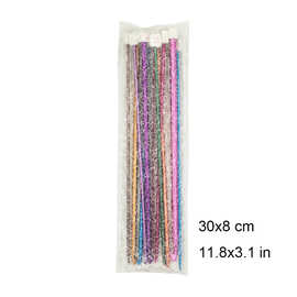 突尼斯钩针金属氧化铝地毯长勾针编织工具25cm阿富汗彩色加长钩针