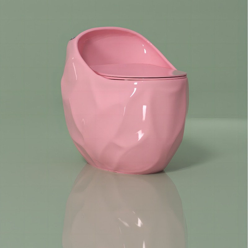 クリエイティブレリーフカラーセラミック便器超旋風サイフォン式静音便器便器家庭用便器外ピン|undefined