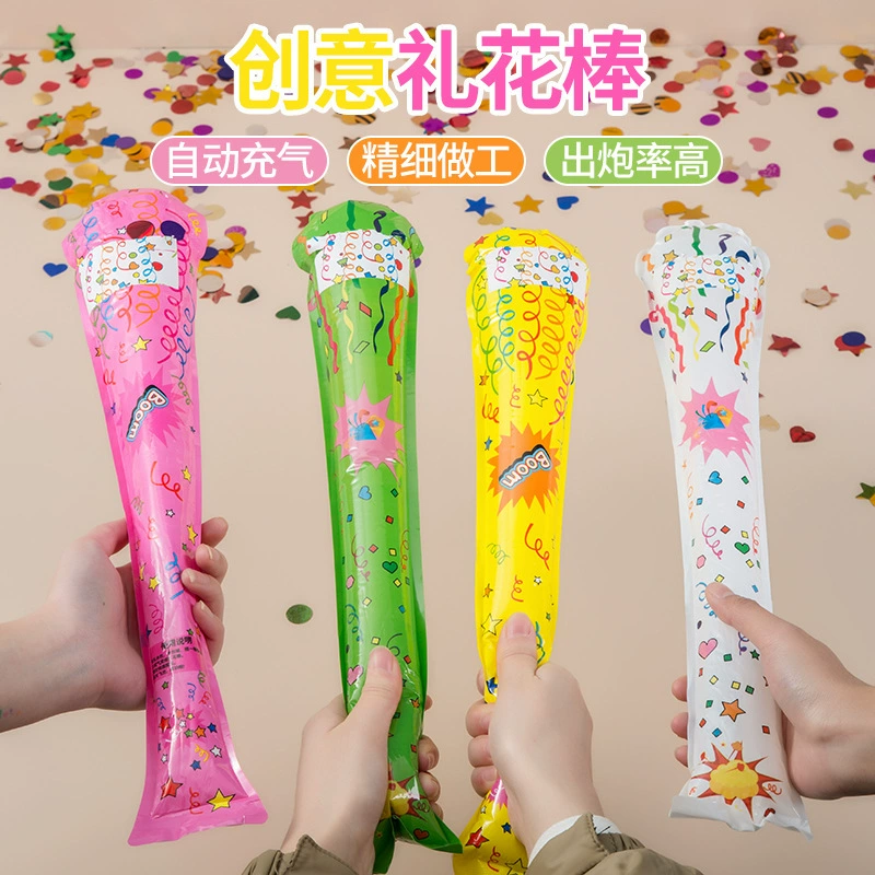 Новая палочка для фейерверков мощнее и может использоваться как палка для бейсбольной биты после автоматического надувания. Его можно использовать в качестве замены традиционным трубкам для фейерверков.