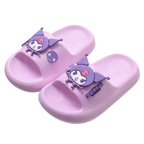 Sanrio Children's Summer Slippers Indoor and Outdoor Non-slip Soft Sole Home Cute Cartoon Parent-Child One-piece Slippers Wholesale