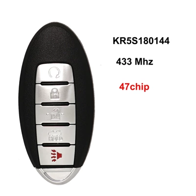 Suitable for Nissan Car Keys - 5-key-sedan-433mhz-47-chip