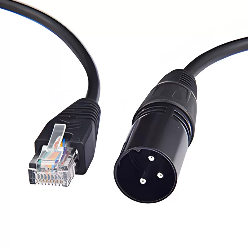 Cannon Sanxin Rotary RJ45 Rotary Wiring Lighting DMX512 Balanced XLR Rotary Net port crystal header