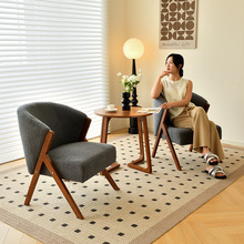 北欧现代简约单人沙发椅小户型客厅阳台布艺懒人沙发休闲椅子组合
