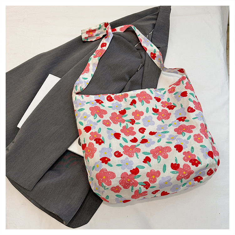 Hanfeng Fashion Große Kapazität Handtasche Schulter Freizeit Shopping Frische Fragmentierte Blume Einkaufstasche, Luxus Unterarm Tasche_voghion.com