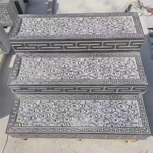 青石汀步石厂家浮雕庭院三步台阶踏步