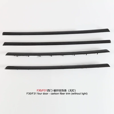 Bmw 3 Series/3Gt/4 Series/M3/M4: Şüşə kənarı xromları/moldingləri - f30-f31-four-doors-carbon-fiber-pattern