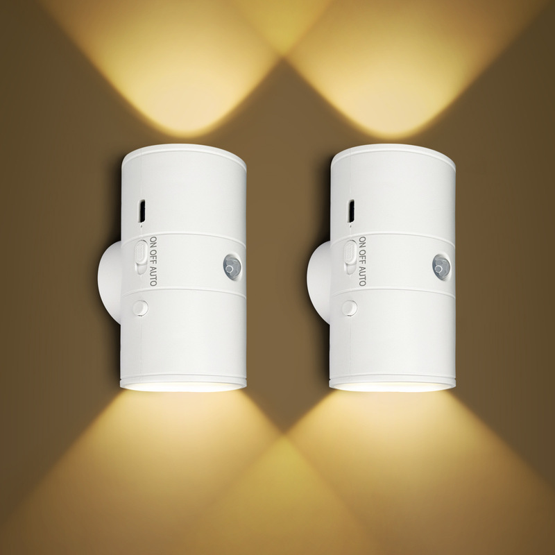 Cross-Border Magnetic Atmosphere Night Light Smart Human Body Induction Magnetic Rechargeable Wall Lamp Home Lamp