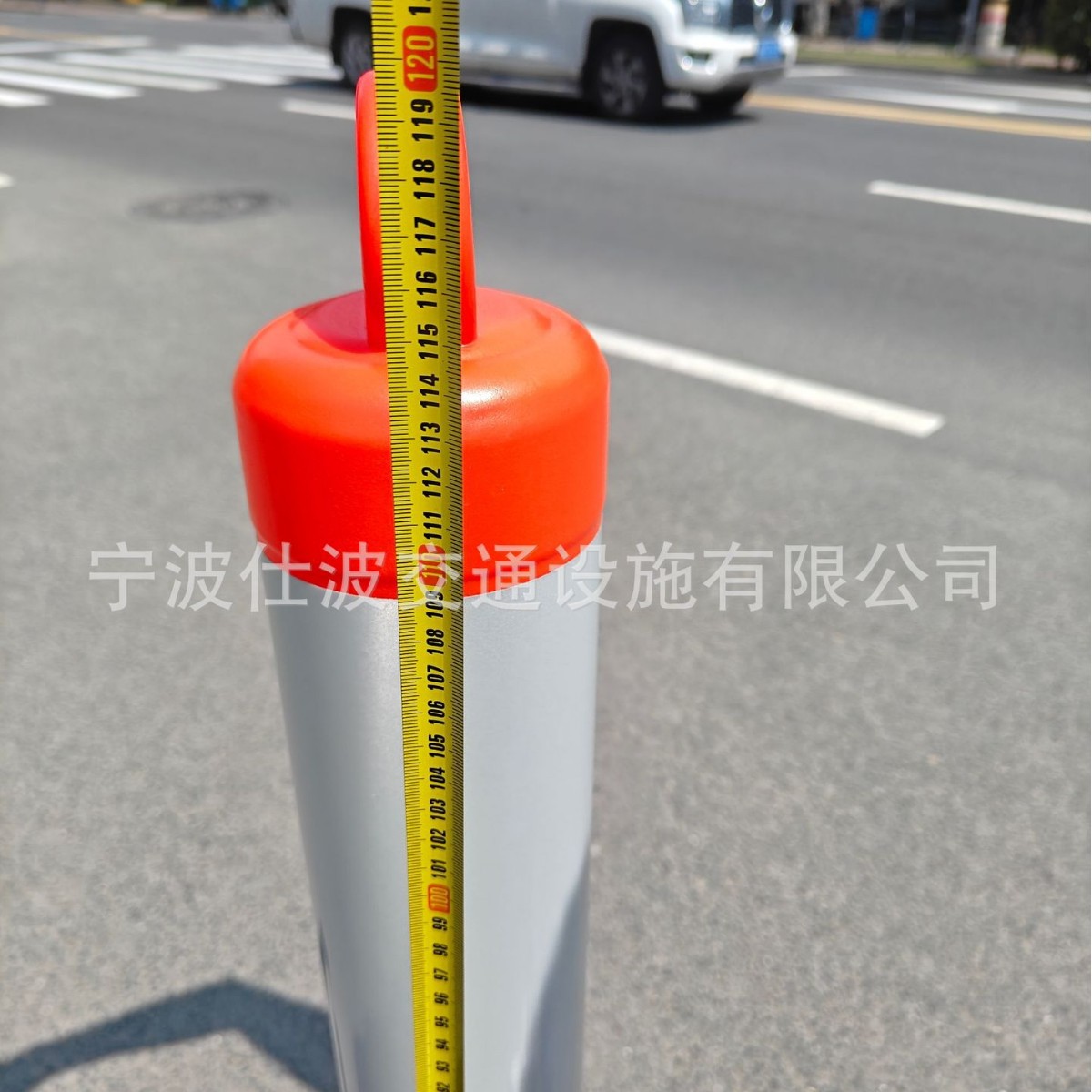 Tumbler Red and White Plastic Warning Column Anti-Collision Column Fixed Reflective Column Elastic Column Red and White Isolation Column Removable
