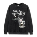 Washed Black Crewneck Sweat