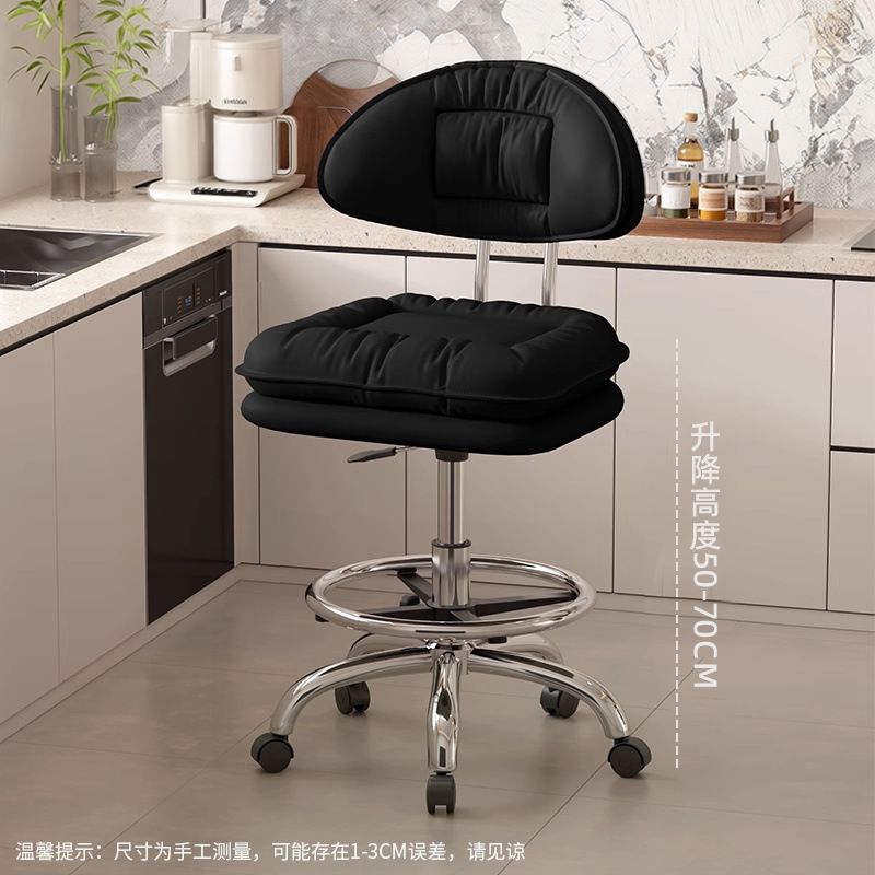 Taburete de cocina silla de bar casera silla de bar giratoria caja registradora taburete elevable respaldo silla de belleza silla de peluquería