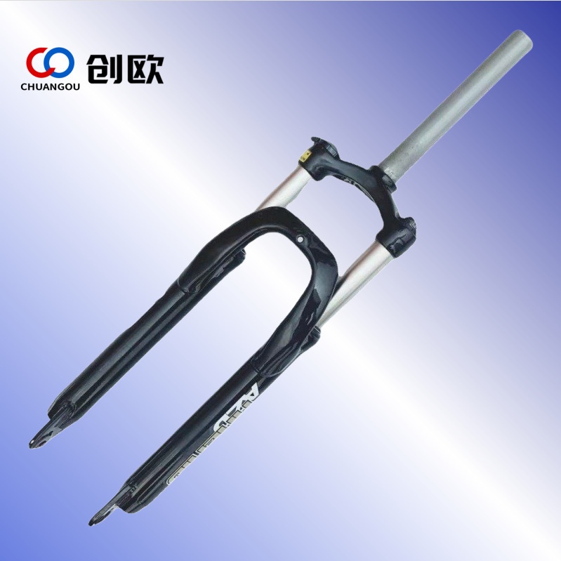 Horquilla delantera ajustable de aleación de semialuminio con bloqueo y absorción de impactos para bicicleta de montaña de 26 pulgadas, horquilla delantera de aluminio de 27,5 pulgadas con resorte de absorción de impactos