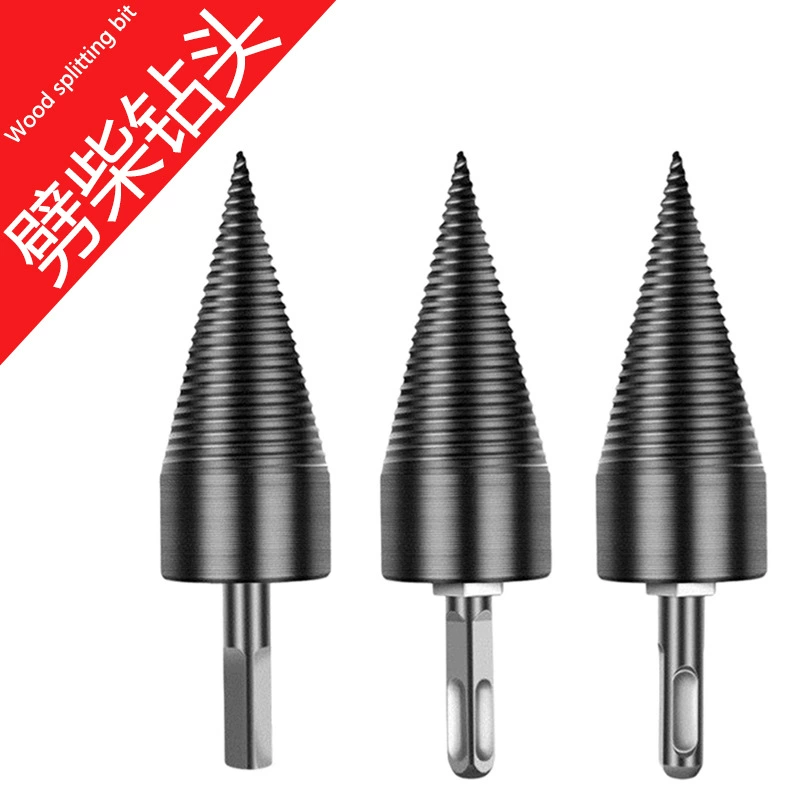 Трансграничное сверло для раскалывания древесины-раскалывание дров артефакт бытовая электрическая дрель Инструмент для дробления древесины сельское сверло для раскалывания дров с конусом